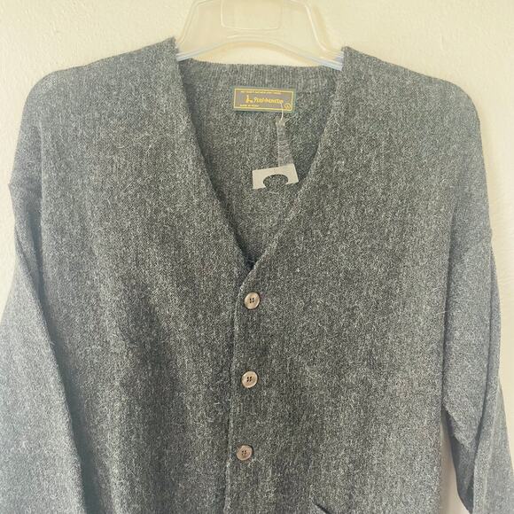 Peru Unlimited Alpaca Men’s Buttondown Gray Cardigan size L j - Picture 3 of 11